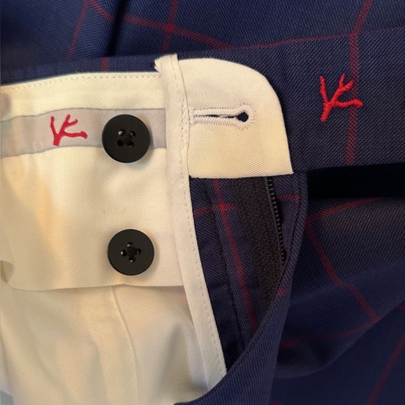 NWOT ISAIA 3-Piece Suit - Blue/Red - Picture 8 of 9